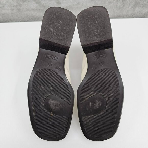 Westies Delbert Loafers 7.5 M Ivory Cream Leather Slip On Retro 90s Y2K Quality - Picture 12 of 15